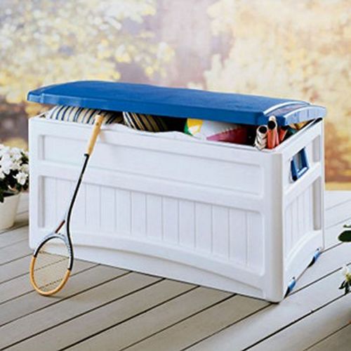 Pool Storage Box 73 Gallons w/Blue Lid SUDB8000BW